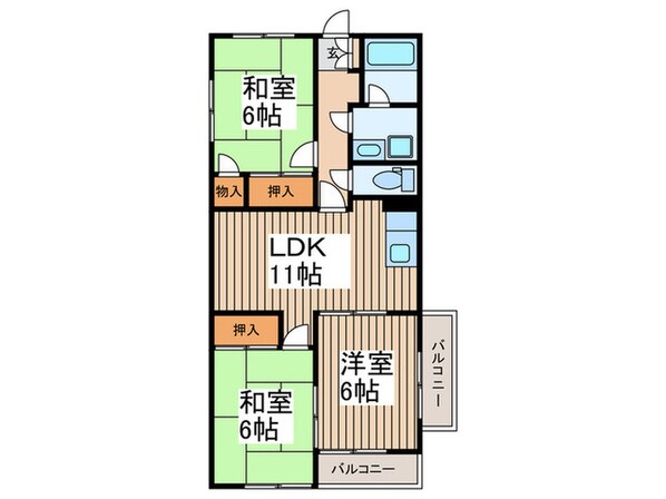 セントポ－レアハイムの物件間取画像